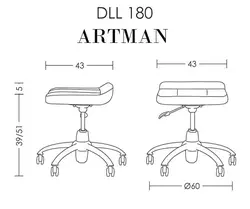صندلی آزمایشگاهی آرتمن DLL180 - فروشگاه اینترنتی نشین کالا