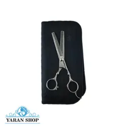 قیچی پیتاژ 2 طرفه آرایشگاهی شی رز مدل - SY632 P2 (با کیف محافظ)