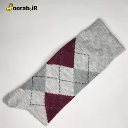 جوراب ساق دار مردانه طرح شطرنجی | جوراب - Joorab.ir
