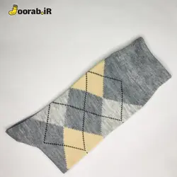 جوراب ساق دار مردانه طرح شطرنجی | جوراب - Joorab.ir