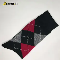 جوراب ساق دار مردانه طرح شطرنجی | جوراب - Joorab.ir