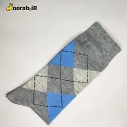 جوراب ساق دار مردانه طرح شطرنجی | جوراب - Joorab.ir