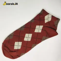 جوراب مچی زنانه طرح لوزی خط دار | جوراب - Joorab.ir