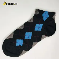 جوراب مچی زنانه طرح لوزی خط دار | جوراب - Joorab.ir