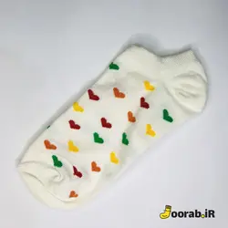 جوراب مچی بچگانه طرح قلب | جوراب - Joorab.ir