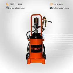 گریس پمپ بادی 12 کیلویی با سطل،صفحه،کلت و شلنگ تراست TRUST مدل BGRP12/T