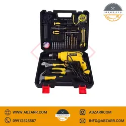 کیت دریل چکشی آپ اسپریت با ابزارآلات مدل HK-ID1135