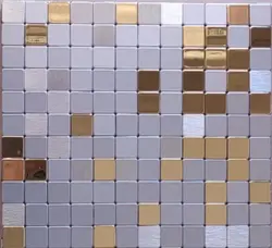 تایل دیوارپوش ترکیبی سیلور متالیک و خشدار