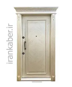 درب ضد سرقت روکش طبیعی بلوط تک قاب جناقی سری K