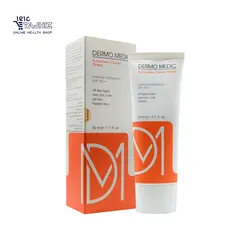 کرم ضد آفتاب رنگی بژ طبیعی SPF50 درمومدیک 50 میلی لیتر