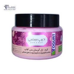 کرم ژل آبرسان بدن گلاب دیپ سنس Deep Sens حجم 250 میلی لیتر