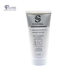 کرم ضد آفتاب مناسب انواع پوست سانیورا SPF 50 SUNIVERA (بی رنگ)