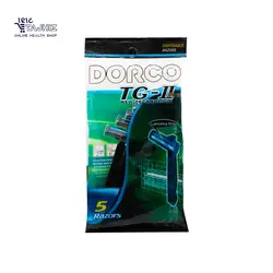ژیلت دورکو صابون دار 2 تیغ مدل TG-II Plus بسته 5 عددی