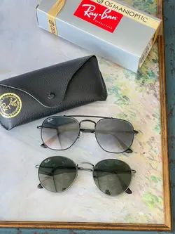 ست عینک آفتابی گرد زنانه و مردانه ریبن مدل های RAY BAN RB3648-RB3447