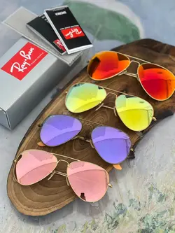 عینک آفتابی ریبن خلبانی آینه‌ای مدل Ray Ban Aviator RB3025-RB3026