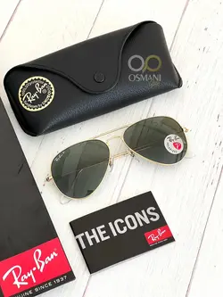 عینک آفتابی ریبن خلبانی پلاریزه مدل Ray Ban AVIATOR LARGE METAL RB3025