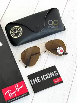 عینک آفتابی ریبن خلبانی پلاریزه مدل Ray Ban AVIATOR LARGE METAL RB3025