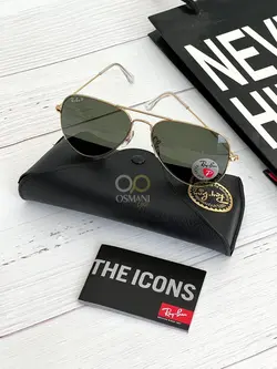 عینک آفتابی ریبن خلبانی پلاریزه مدل Ray Ban AVIATOR LARGE METAL RB3025