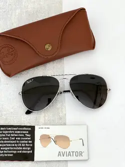 عینک آفتابی ریبن خلبانی پلاریزه مدل Ray Ban Aviator RB3026