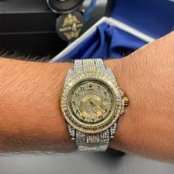 ساعت مردانه فول نگین رولكس Rolex