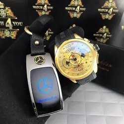 ساعت مچی مردانه تگ هوير (tag heuer) به همراه فندک • واچ فور یو