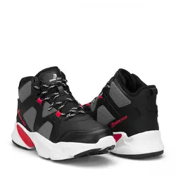 کفش اسپورت ساقدار Haki Erkek Sneakers Black/White برند DARK SEER