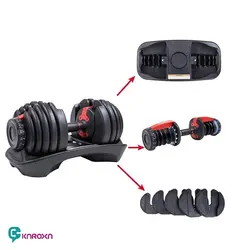 دمبل متغیر برند Bowflex بسته تک عددی