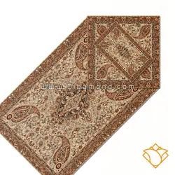 سجاده جانماز ترمه طرح سالار کرم نسکافه ای مدل 688