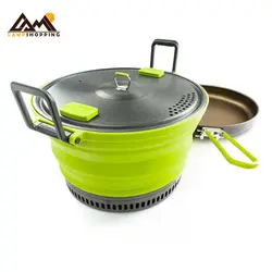 قابلمه 3 لیتر و ماهیتابه جی اس آی مدل GSI Outdoors ESCAPE