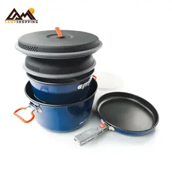 ست ظروف 2 نفره جی اس آی مدل GSI Outdoors Bugaboo Base Camper - سایز S