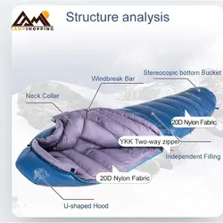 کیسه خواب پر نیچرهایک مدل ULG400 کد NH19YD001