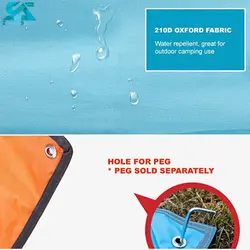 زيرانداز چادر كمپسور به ابعاد 300*300 سانتیمتر