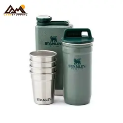 ست شات و قمقمه كتابی استنلی مدل  shut glass + flask set