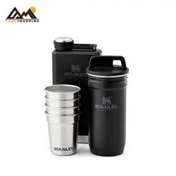 ست شات و قمقمه كتابی استنلی مدل  shut glass + flask set