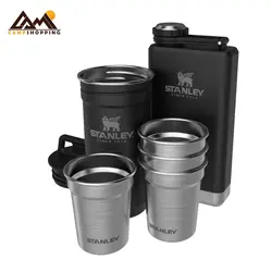 ست شات و قمقمه كتابی استنلی مدل  shut glass + flask set