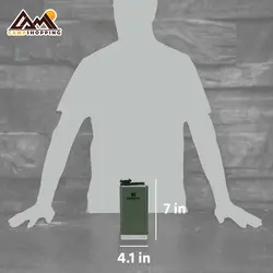 ست شات و قمقمه كتابی استنلی مدل  shut glass + flask set