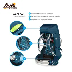 کوله کوهنوردی زنانه 50 لیتر آسپری مدل aura AG challenger
