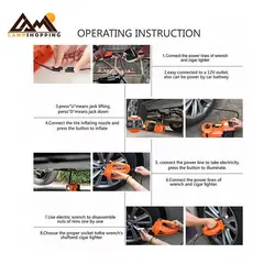 مجموعه ابزار برقی تعمیر خودرو کانپکس مدل 001