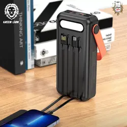 پاوربانک قابل حمل خورشدی 30000 میلی آمپر ساعتی گرین Green 30000mAh Solar Portable Power Bank