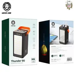 پاوربانک تندر نود 90000 میلی آمپر ساعتی گرین Green 90000mAh Thunder 90 Powerbank