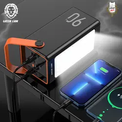 پاوربانک تندر نود 90000 میلی آمپر ساعتی گرین Green 90000mAh Thunder 90 Powerbank