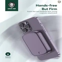 پاوربانک مگ سیف لوکزامبورگ گرین Green luxembourg  magsafe 10000mAh power bank