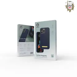 قاب مگ سیف دار کاربن سری 15 گرین Green Carbon Magsafe Case 15Pro/15Promax