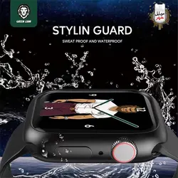 محافظ گلس کیس شفاف اپل واچ برند گرین مدل Green Guard Pro 41-45mm