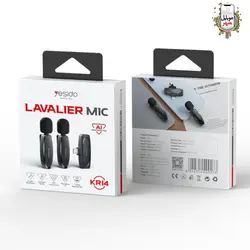 میکروفون وایرلس دوگانه لاوالیر یسیدو Yesido Lavalier Microphone KR14