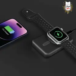 پاوربانک مگ سیف 10000 میلی آمپر پراگ گرین Green Prague 10000mAh MagSafe Power Bank