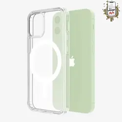 قاب مگ سیف دار گرین مدل Green Clear Case Magsafe Iphone 12/12 pro