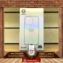 قاب مگ سیف دار گرین مدل Green Clear Case Magsafe Iphone 12/12 pro