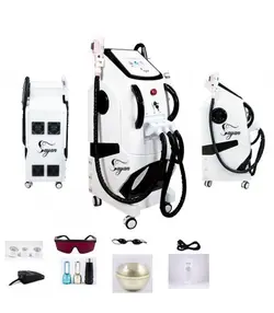 دستگاه لیزر اس اچ آر (SHR) فوق حرفه ای برند سایان با 3 طول موج آر اف + لیزر موهای زائد و پیکوشور ریمور تاتو نقطه زن  لیزر SHR،