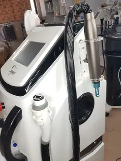 دستگاه لیزر اس اچ آر (SHR) فوق حرفه ای برند سایان با 3 طول موج آر اف + لیزر موهای زائد و پیکوشور ریمور تاتو نقطه زن  لیزر SHR،